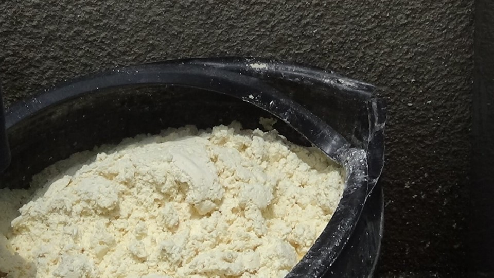 Cassava Processing (Step 3)Cassava Pressing and Fermentation